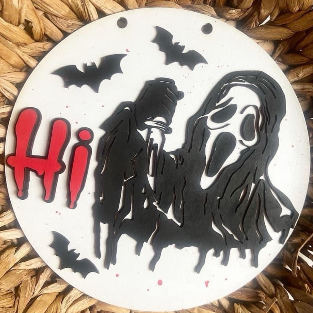 Halloween SCREAM Door hanger